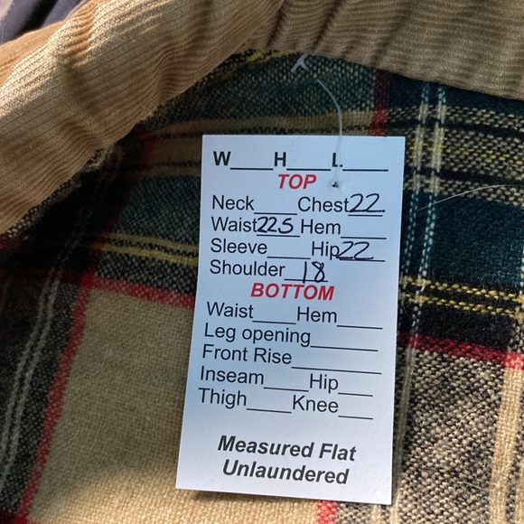 Vintage 70’s duck cloth vest wool lining snap buttons corduroy collar. 302 - Picture 7 of 7